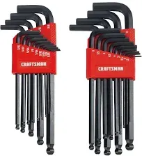 CRAFTSMAN Ball End Hex Key Set, SAE/MM, 26 Piece (CMHT26009)