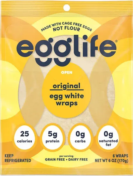 Egglife Everything Bagel Egg White Wraps (6 oz)