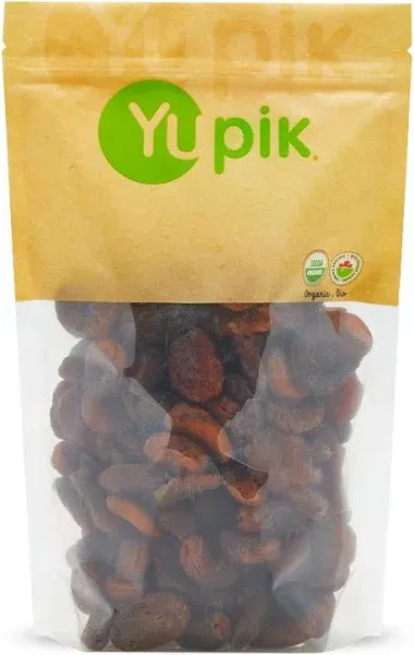 Yupik Organic Apricots, 2.2 lb, Non-GMO, Vegan, Gluten-Free, Dried Fruits, No Added Sugar, Naturally Sweet, Sulphite-Free, Source of Fiber, Healthy Snacks, Ideal for Baking & Topping