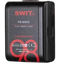 SWIT PB-M98S 14.4V 98Wh Pocket Battery with D-Tap and USB Output (V-Mount) 