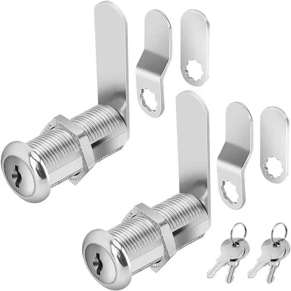 Cylinnda Cabinet Locks with Keys, 1-1/2&#034; Long Cam Locks keyed Alike, Cabinet ...