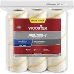 Wooster Brush RR724-9 Pro/Doo-Z Roller Cover, 1/2 Inch Nap, 9 Inch (3-Pack), White