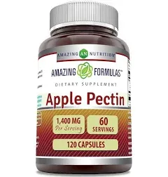 Amazing Formulas Apple Pectin 1400 Mg Per Serving 120 Capsules