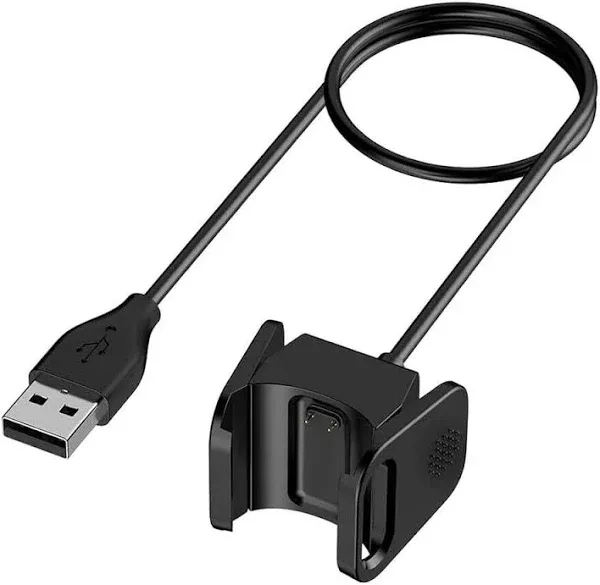 FB168RCC USB Charging Cable Clip for Fitbit Charge 3 and Charge 4 Fitness Watch