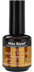 MIA SECRET - Luxury UV Base & Top Gel 0.5oz.