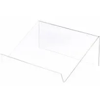 Plymor Acrylic Elevated Book Stand w/ 1.5&#034; Ledge 12&#034;W x 9&#034;D x 4.5&#034;H (2 Pack)