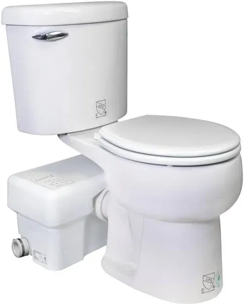 Ascent II Macerator and Round Toilet System - OPEN BOX