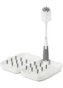 OXO Tot On-The-Go Drying Rack and Bottle Brush - Teal