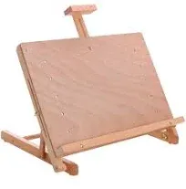 Cancun Solid Wooden Adjustable Tabletop Artist Studio Easel - Sturdy Wood Beechw