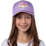 Nintendo Kirby All Over Star Print Youth Snapback Hat Girls Kids Adjustable Hat Purple