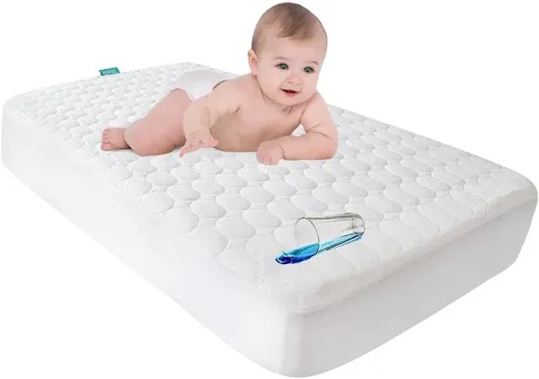 Biloban Toddler Waterproof Crib Mattress Pad Cover