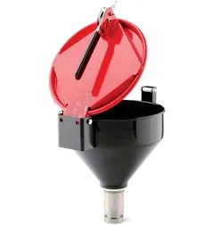 New Pig Burpless Steel Drum Funnel DRM1127-BK-NPT black 20-55 gal gallon 2&#034; bung