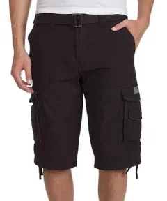 UNIONBAY mens Cordova Belted Messenger - Reg and Big Tall Sizes Cargo Shorts,...