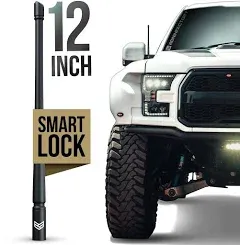 RONIN FACTORY Truck Antenna for Ford F150 Bronco Raptor Lightning & RAM SmartLock Flexible Short Antenna Ford F150 Accessories (5 Inch SmartLock)