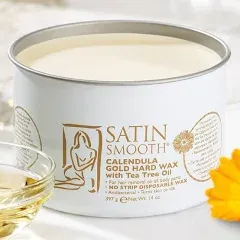 Satin Smooth Calandula Gold Hard Wax With Tea Tree 14 oz