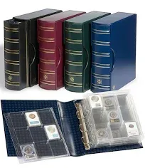 LIGHTHOUSE Grande Classic G Coin Album Set with 6 ENCAP Pages for Slabs