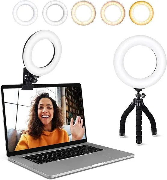 ACMEZING 6-Inch Ring Light with Tripod &amp; Clip  