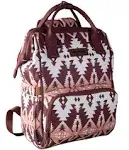 2024 Wrangler Aztec Southwestern Pattern Viral Multi-Function Backpack - Brown