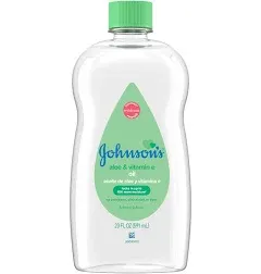 Johnson's Baby Oil Gel with Aloe Vera & Vitamin E, 6.5 fl. oz