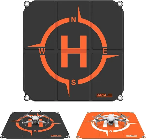 STARTRC Drone Landing Pad Pro, Universal Waterproof Portable Fast-Foldable Helipad for DJI Neo/Mini 4 Pro/Mini 4K/Mini 2 SE/Avata 2/Mavic 3 Pro/Air 3S/Mini 3 Pro/Holy Stone/Avata/RC Quadcopters (22-inch/55cm)