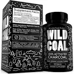 Activated Charcoal Capsules made from 100% Organic Coconuts, 120ct by 