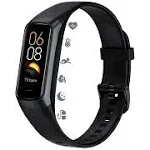 Fitness Tracker 1.10" AMOLED Color Display Smart Watches IP67 Waterproof Step Counter Watch with Heart Rate/BP/SPO2/Sleep Monitor Fitness Watch for Sports Calories Activity Tracker for Android iOS