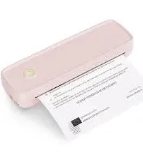 MUNBYN Portable Printer Wireless for Travel ITP04 Thermal Bluetooth Printer Pink