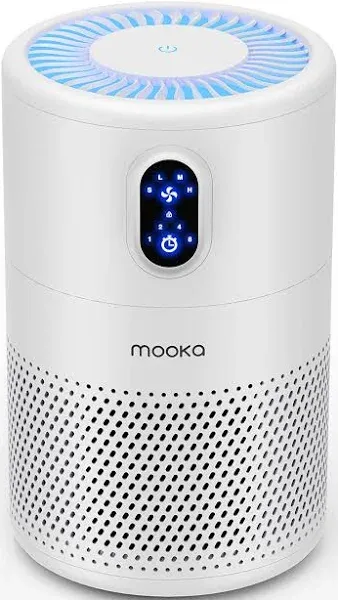 MOOKA Air Purifier For Home Large Room with True HEPA Filter up to 1076 sq.ft