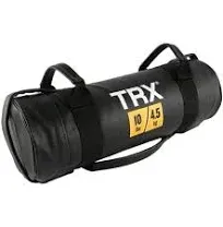 TRX Power Bag 10 Pound Vinyl Prefilled Sandbag Weighted Gym Exercise Bag