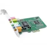 axGear PCI Express PCI-E 5.1 Ch 6 Channel PCIE Audio Digital Sound Card Adapter New