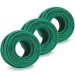 YDSL 100 Feet Soft Tie for Plants, 3 Pack Green Twist Garden Ties Gardening Supplies for Supporting Climbing Plants, Tomatoes, Vegetables, (Diameter - 2.5MM)