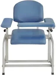 Black Phlebotomy Chair with Adjustable Armrest, Blood Draw Chair, Large Weight Capacity Comfortable Lab Medical Chair