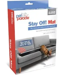 Pet Parade Stay Off! Mat - Indoor Pet Training Sonic Repellent for Dogs and Cats