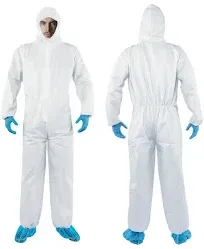 Hazmat Suits Disposable & Painters Suit Available in 7 sizes and 5 packaging specifications - Full Body Disposable Coveralls Suits Pressed From PPSB & PE Film