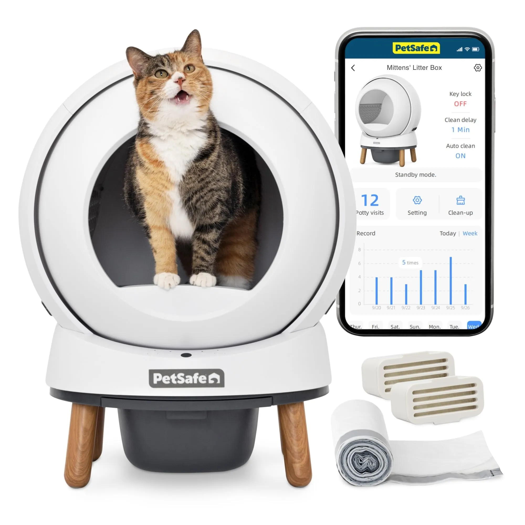 PetSafe ScoopFree SmartSpin Self-Cleaning Cat Litter Box