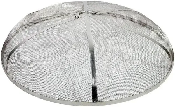 Sunnydaze Round Stainless Steel Fire Pit Spark Screen