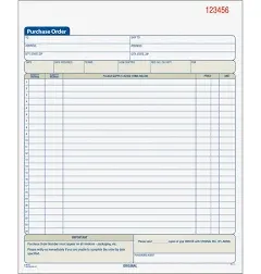 Tops Two- Part Carbonless Purchase Order Book