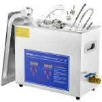 VEVOR Commercial Ultrasonic Cleaner 6L Professional Ultrasonic Cleaner 40kHz with Digital Timer&Heater 110V Excellent Cleaning Machine