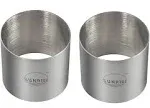 Sunrise Kitchen Supply Plating Forms Stainless Steel Ring Mold Sets 3" X 2.75" (2)