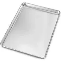 Baking Sheet, Yododo Stainless Steel Baking Pans Tray Cookie Sheet Toaster Oven Tray Pan Cookie Pan, Non Toxic & Healthy, Superior Mirror Finish & Rust Free, Easy Clean & Dishwasher Safe - 10.4 inch