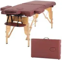 Massage Bed Spa Bed 73 Long Portable 2 Folding Carry Case Table Heigh Adjustable Salon Bed Face Cradle