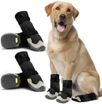 Dog Shoes for Hot Pavement Anti-Slip Dog Boots & Paw Protectors for Summer Rainy Day Dog Snow Boots Waterproof Dog Shoes for Small Medium Large Dogs