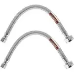 1/2" FIP x 7/8" BC 12" Stainless Steel Braided Toilet Supply Line