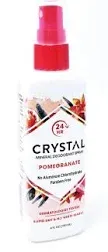 Crystal Essence Mineral Deodorant Body Spray Pomegranate - 4 fl oz