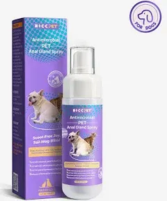 Anal Gland Spray for Cats, Cat Anal Gland Spray with Aloe Vera & Chamomile Eliminates Tough Odors, Supports Pain Relief & Soothes Itching - Pet Supplies Anal Gland Support Spray for Cats - 4.4 Fl Oz