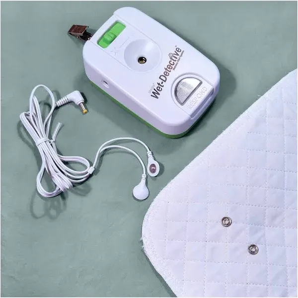 Wet Detective Bedwetting Kit, Incontinence & Bedwetting Alarm System, Includes 2 Sensor Pads