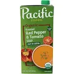 Pacific Foods Organic Gluten Free Soup, Roasted Red Pepper and Tomato (32 fl oz)