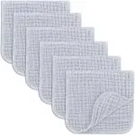 Comfy Cubs Muslin Burp Cloths - Slate (Pack of 6)