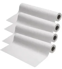 Exam Table Paper - 21''x125’ Disposable Standard White Textured Crepe Medical Barrier Cover Roll - Paper Rolls for Spas, Daycares, Doctors, Chiropractors, Examination and Massage Tables (2 rolls)