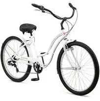 Mikko Adult Beach Cruiser Bike, 17-Inch Steel Frame, Wide Wheels for Stability,